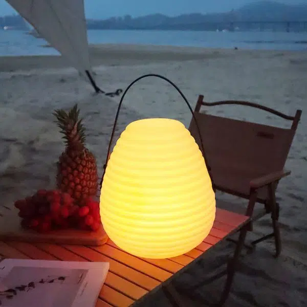 Contemporary Creative Egg Shape PE LED Portable Outdoor Light For Garden - Image 11