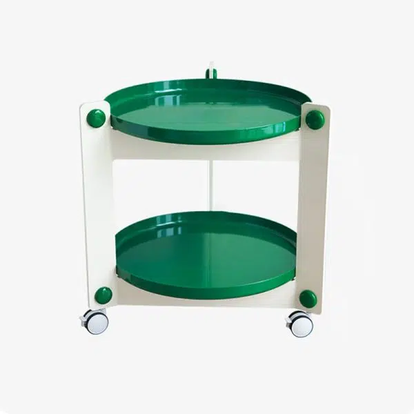 Contemporary Creative Round PET Acrylic End Table 2-Tier For Living Room - Image 18