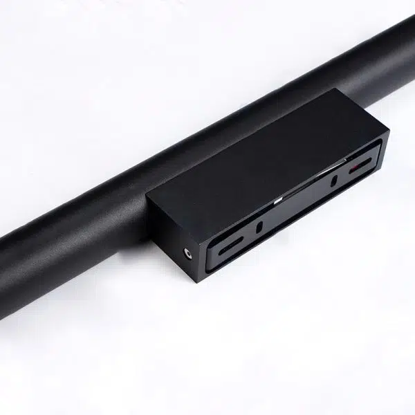 Modern Minimalist Long Cylinder Rectangle Base Aluminum Tempered Glass LED Waterproof Wall Sconce Lamp For Garden - Image 5