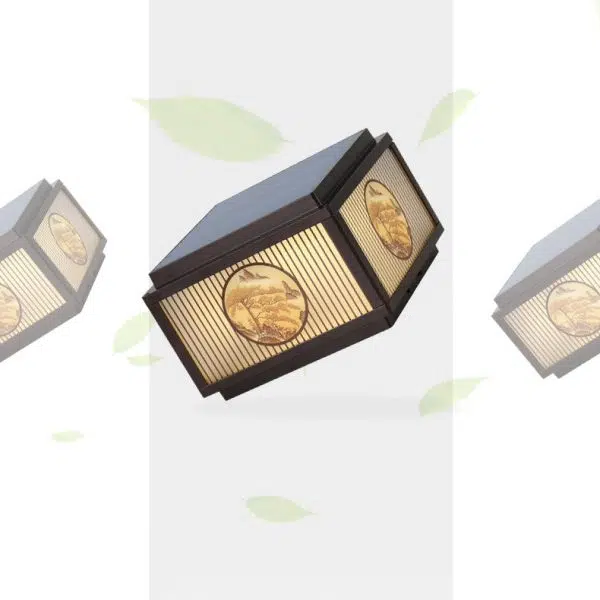 Modern Minimalist Solar Waterproof Square Aluminum Glass LED Post Head Light For Garden - Image 8