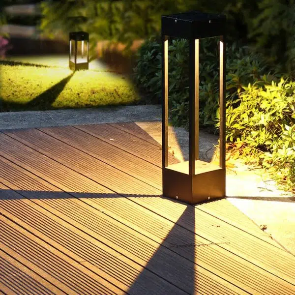 Modern Simple Solar Square Frame LED Outdoor Lawn Garden Landscape Light - Image 2