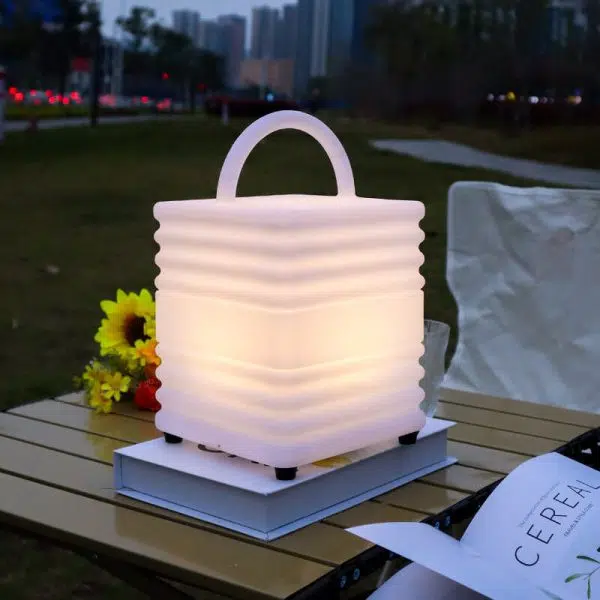 Decorative Square Waterproof PE Camping Portable LED Outdoor Lights - Image 8