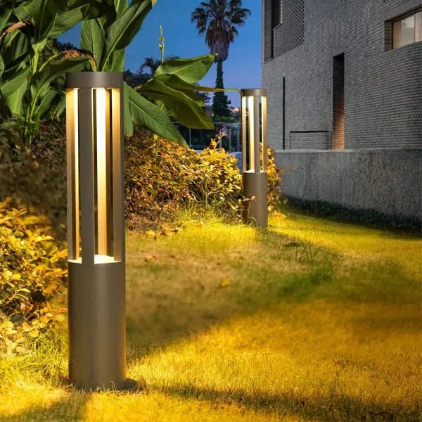 Modern Minimalist Waterproof Cylinder Square Aluminum LED Landscape Light For Garden - Image 4