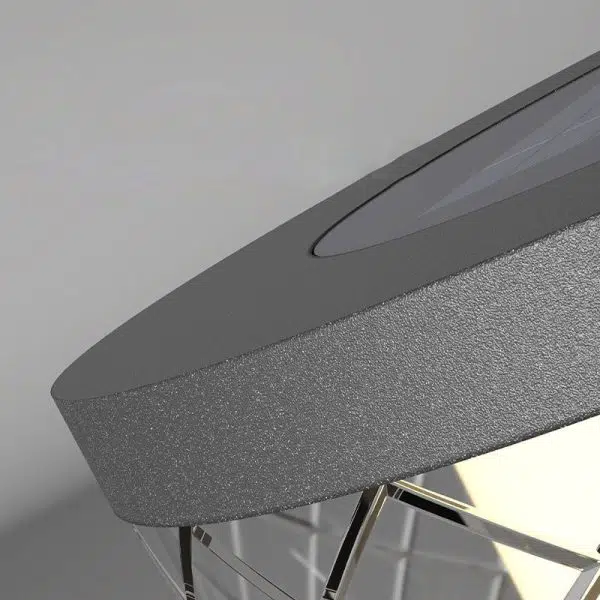 Modern Simplicity Stainless Steel Solar Round LED Outdoor Landscape Light For Garden - Image 9