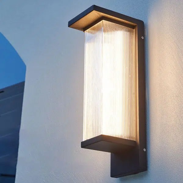 Modern Minimalist Solar Waterproof Rectangular Stainless Steel Acrylic LED Outdoor Wall Sconce Lamp For Outdoor Patio - Image 13