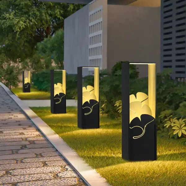 Contemporary Industrial Waterproof LED Post Lamp Lawn Landscape Light For Outdoor Patio - Image 6