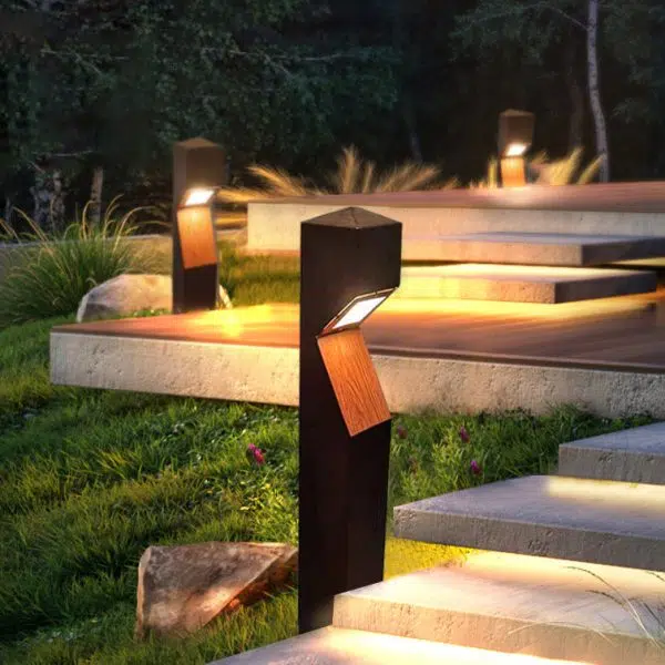 Traditional Chinese Waterproof Steel Aluminum Irregular Column LED Landscape Lighting Outdoor Light For Garden - Image 11