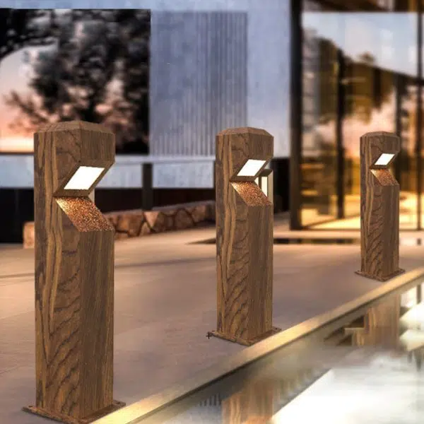 Traditional Chinese Waterproof Steel Aluminum Irregular Column LED Landscape Lighting Outdoor Light For Garden - Image 8