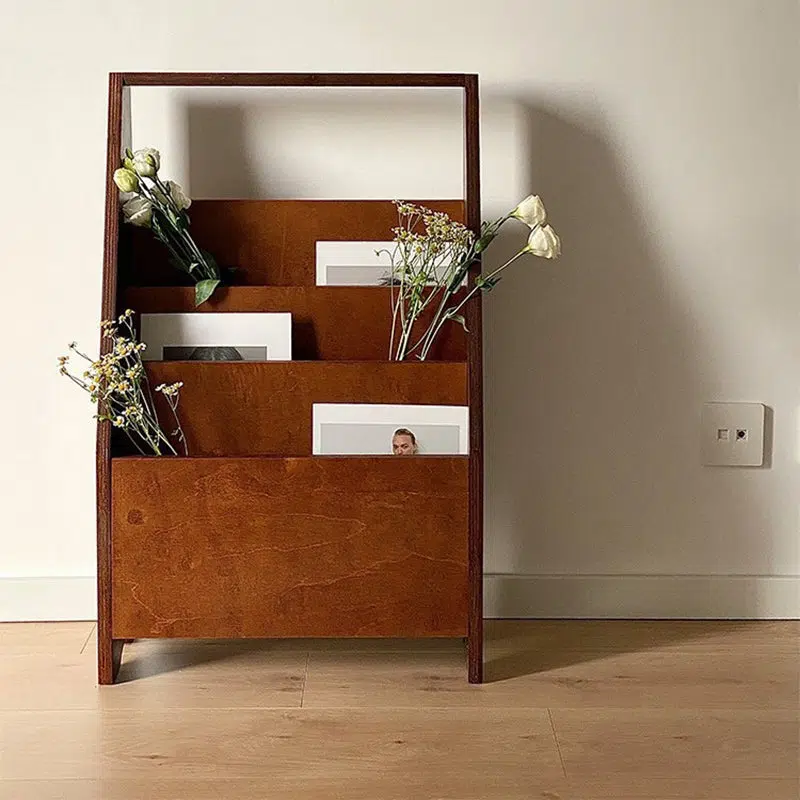 02-f1f66765-61ca-4a73-8808-212c148f2c63.jpg Contemporary Retro Rectangular Plank Bookshelves 3-Shelf For Home Office - Image 6