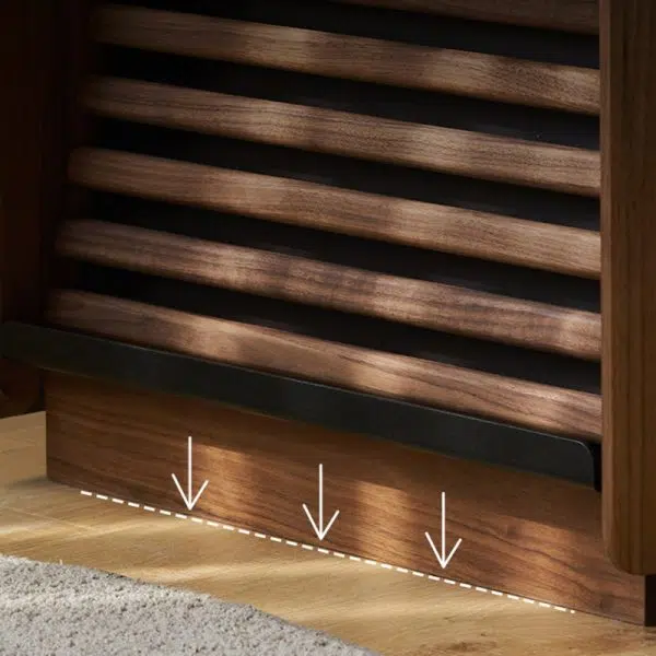 Contemporary Nordic Rectangular Wood Nightstand 2-Drawer For Bedroom - Image 13