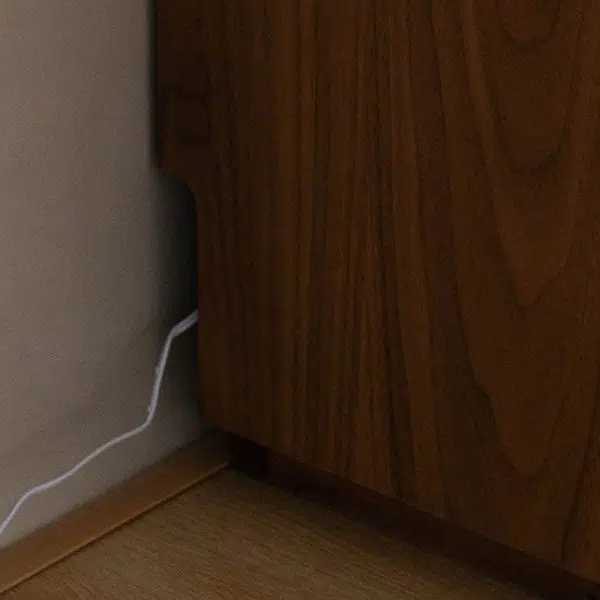 Contemporary Nordic Rectangular Wood Nightstand 2-Drawer For Bedroom - Image 16