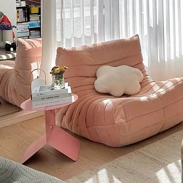 Contemporary Creative Round Square Metal End Table 1-Tier For Living Room - Image 6