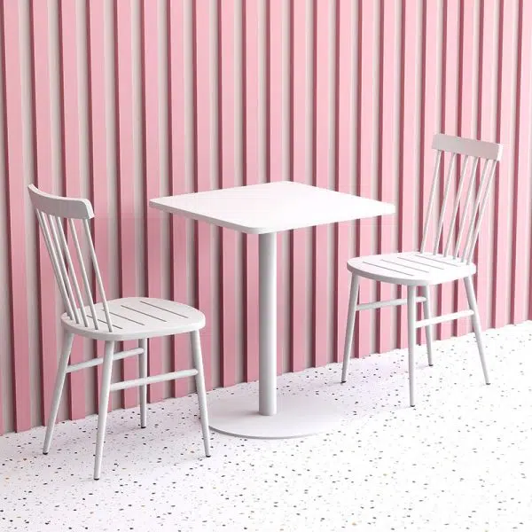 Contemporary Scandinavian Square Steel Chair Backrest Armrest For Living Room - Image 21