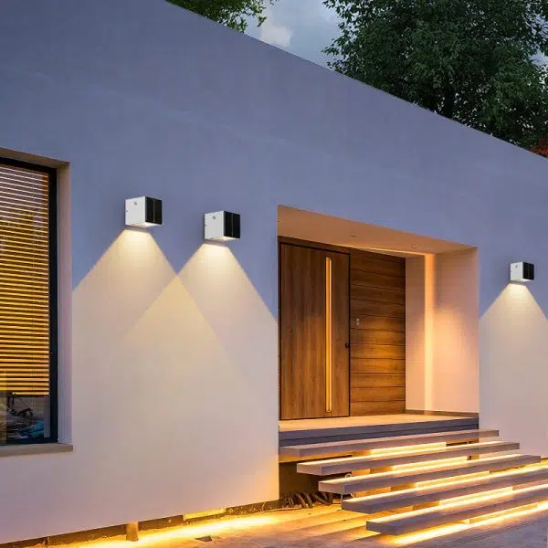 Modern Solar Black Rectangular Die-Cast Aluminum Solar LED Outdoor Wall Light - Image 19