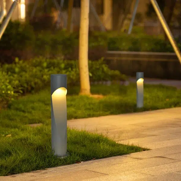 Minimalist Creative Column Geometric Hollow LED Outdoor Waterproof Lawn Landscape Light - Image 13