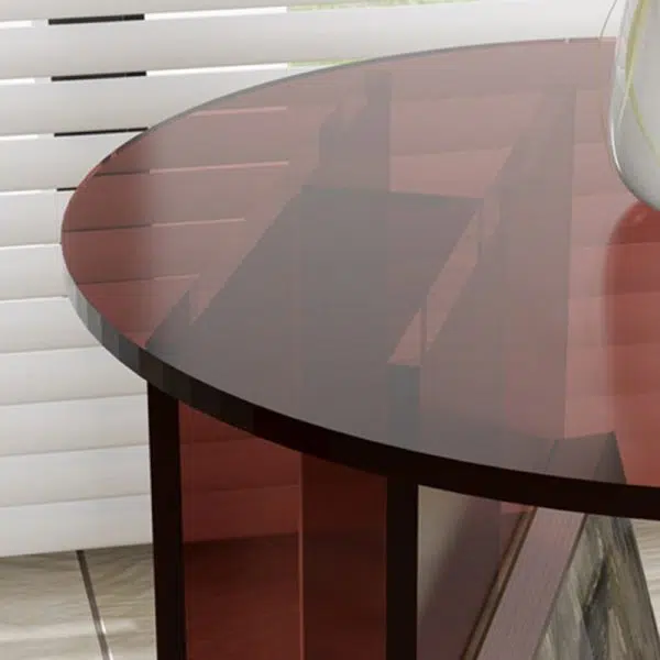 Contemporary Nordic Curved Acrylic End Table Storage For Living Room - Image 7
