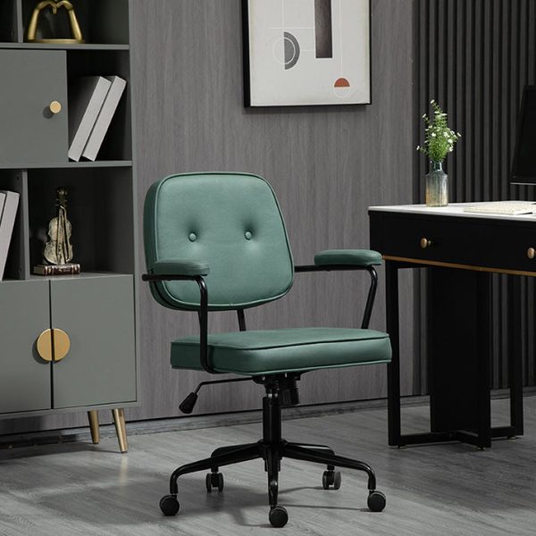 Contemporary Scandinavian Fabric Wood Sponge SGS Steel Nylon Square Desk Chair Backrest Armrest Adjustable For Home Office - Image 14