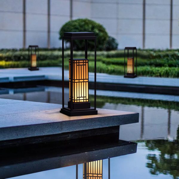 Modern Retro Stainless Steel Marble Solar LED  Waterproof Garden Lawn Outdoor Light - Image 13