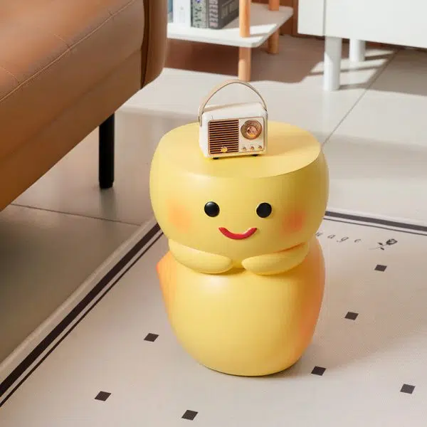 Contemporary Creative Fruit Watermelon Peach Design Resin End Table For Living Room - Image 14