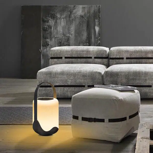 Modern Simplicity Solar Waterproof Iron Acrylic Cylinder Rechargeable LED Portable Landscape Lighting Outdoor Light For Garden - Image 7