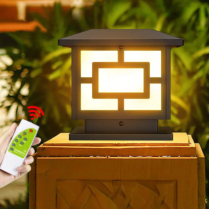 03-552ca767-d386-47e8-a54e-52a125a0912c.jpg Traditional Chinese Solar Waterproof ABS Acrylic Square Lantern LED Landscape Lighting Outdoor Light For Outdoor Patio - Image 1