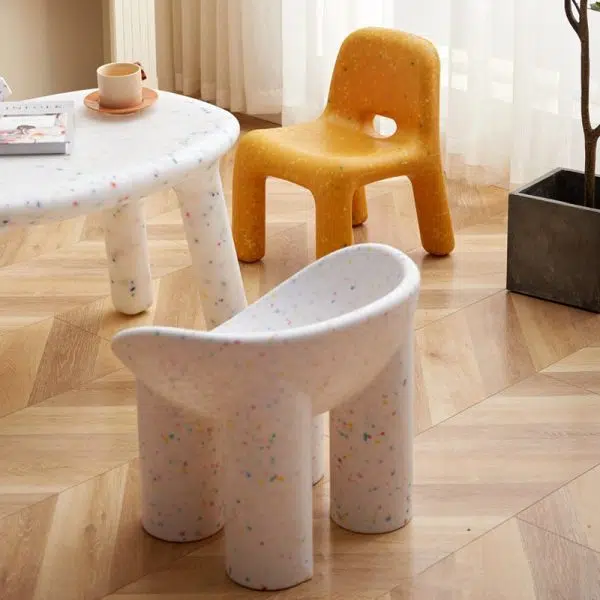 Contemporary Creative Square Plastic Children Chair Backrest For Living Room - Image 21