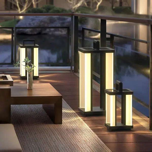 Modern Simplicity Waterproof PC Stainless Steel Acrylic Rectangular LED Landscape Lighting Outdoor Light For Garden - Image 17