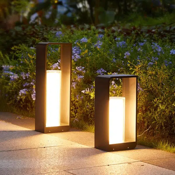 Modern Minimalist Square Frame Stainless Steel Acrylic LED Waterproof Lawn Landscape Light For Outdoor Patio - Image 20