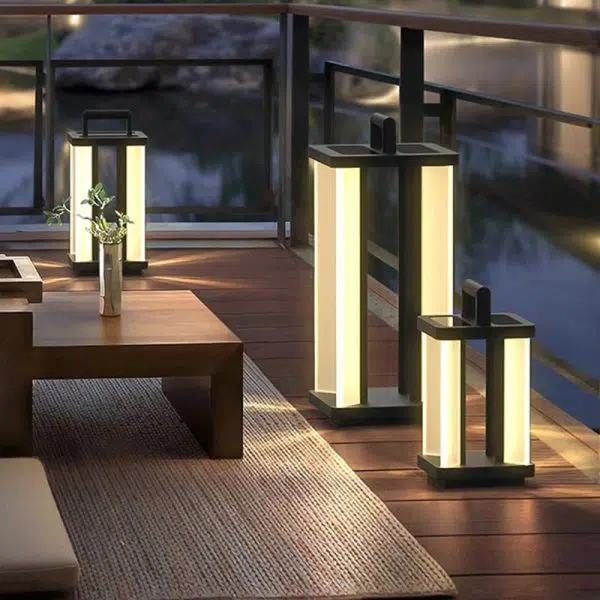 Modern Simplicity Waterproof PC Stainless Steel Acrylic Rectangular LED Landscape Lighting Outdoor Light For Garden - Image 14