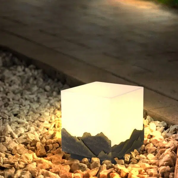 Modern Chinese Solar Square Landscape Outdoor Waterproof Post Head Landscape Light - Image 2