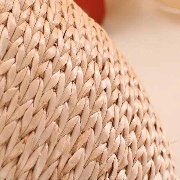 Traditional Chinese Round Column Wood Chair Backless Armless For Living Room - Image 8