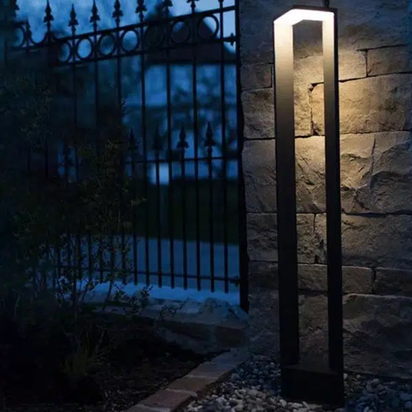 Modern Minimalist Waterproof Rectangular Aluminium Acrylic LED Landscape Lighting Outdoor Light For Outdoor Patio - Image 9