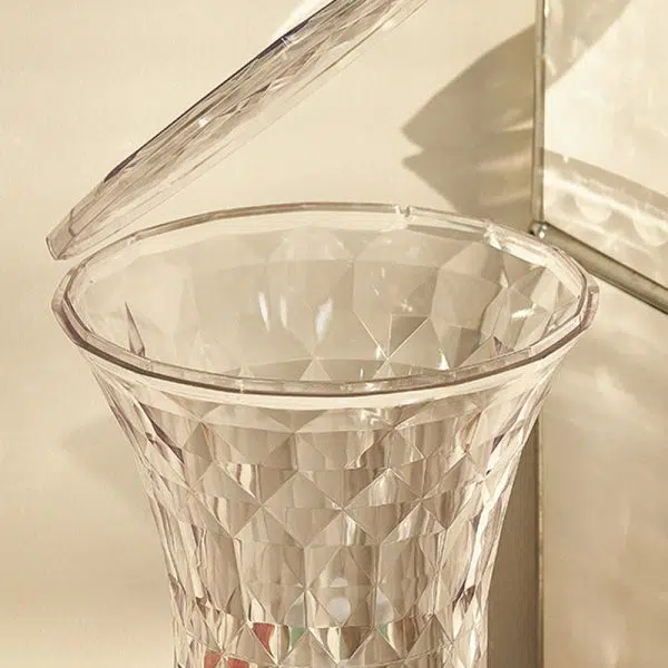 Contemporary Nordic Column Acrylic Chair Backless Armless For Living Room - Image 6