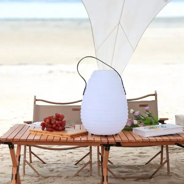 Contemporary Creative Egg Shape PE LED Portable Outdoor Light For Garden - Image 3