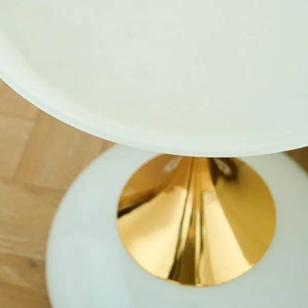 Contemporary Creative Round Steel End Table 1-Tier For Living Room - Image 7