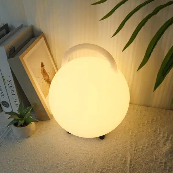 Modern Decorative Round Waterproof Eye Protection PE USB Portable LED Outdoor Lights - Image 7