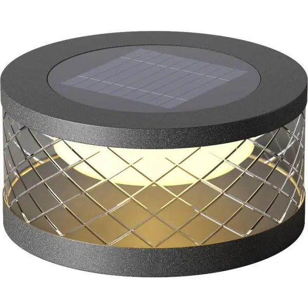 Modern Simplicity Stainless Steel Solar Round LED Outdoor Landscape Light For Garden - Image 14
