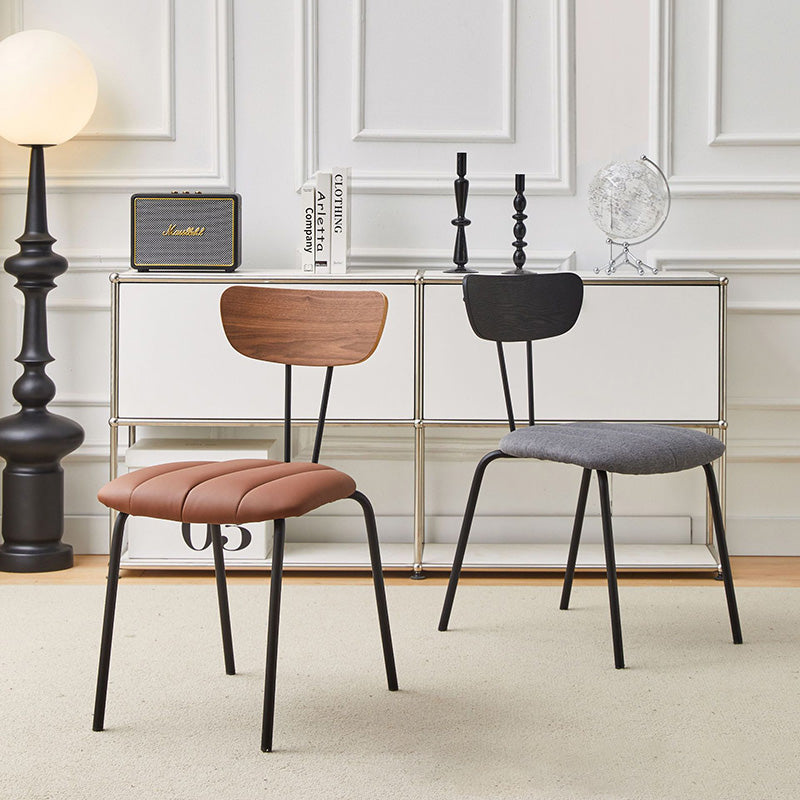 03-bcc1cb34-b97e-4df2-99b0-52886f82131f.jpg Contemporary Luxury Square PU Leather Carbon Steel Dining Chair Backrest For Dining Room - Image 1