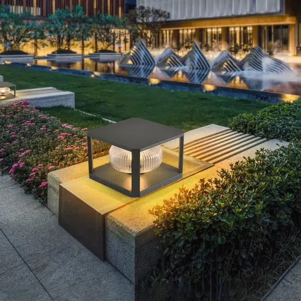 Modern Simplicity Solar Waterproof Stainless Steel Aluminum Glass Cube Ball 1-Light Landscape Lighting Outdoor Light For Outdoor Patio - Image 3