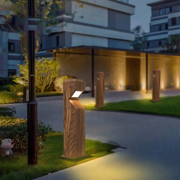 Traditional Chinese Waterproof Steel Aluminum Irregular Column LED Landscape Lighting Outdoor Light For Garden - Image 12