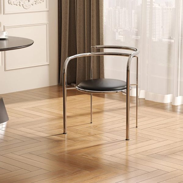 Contemporary Scandinavian Curved Back Ash Wood Sponge Dining Chair Backrest For Dining Room - Image 17