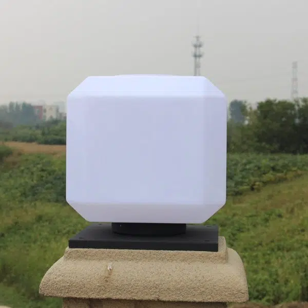 Modern Simple Solar Square Post Head Light LED Outdoor Waterproof Garden Landscape Light - Image 14
