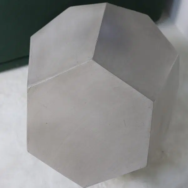 Contemporary Industrial Hexagonal Magnesium Oxide End Table For Living Room - Image 6