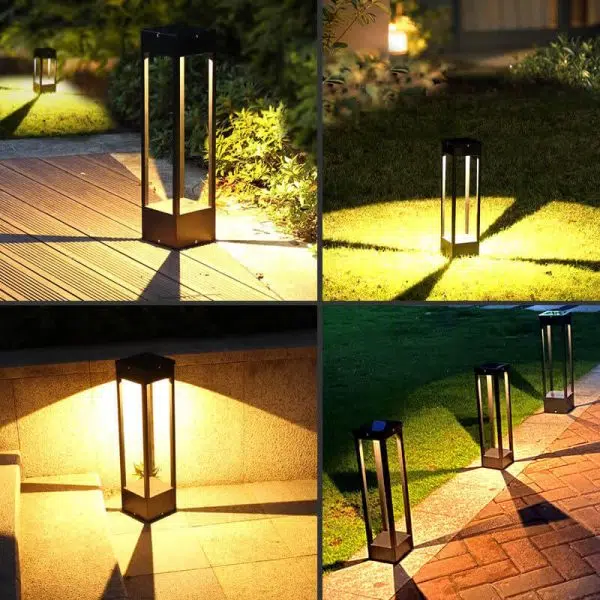 Modern Simple Solar Square Frame LED Outdoor Lawn Garden Landscape Light - Image 15