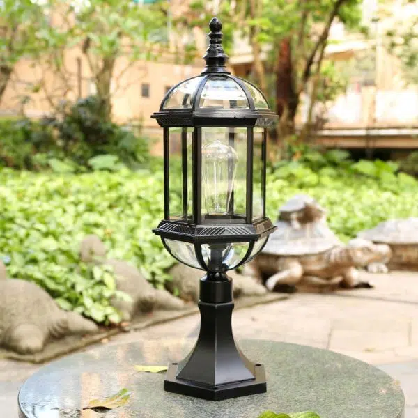 European Vintage Fence Column Post Light Patio Outdoor Waterproof Garden Light - Image 10