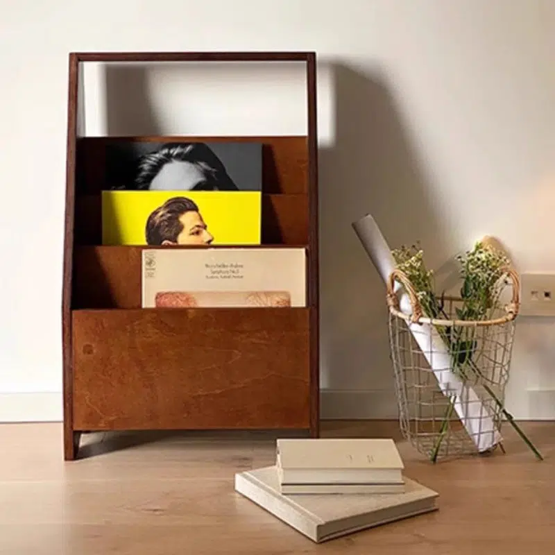 04-26403fa4-42b3-4924-88e7-889e1ef120a1.jpg Contemporary Retro Rectangular Plank Bookshelves 3-Shelf For Home Office - Image 1