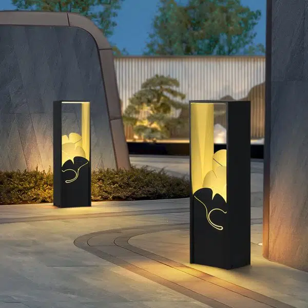 Contemporary Industrial Waterproof LED Post Lamp Lawn Landscape Light For Outdoor Patio - Image 5