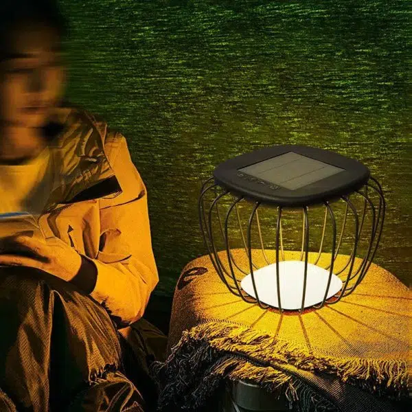 Solar Creative Minimalist PE Cage Decoration LED Outdoor Landscape Light - Image 15