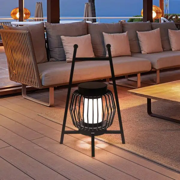 Solar Modern Simple Stainless Steel Cage LED Outdoor Landscape Light - Image 15