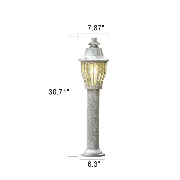 European Retro Waterproof Die-casting Aluminum Outdoor Solar LED Landscape Lawn Light - Image 5